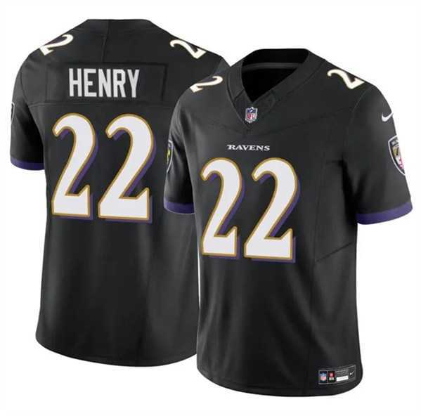 Men & Women & Youth Baltimore Ravens #22 Derrick Henry 2023 F.U.S.E. Black Vapor Limited Jersey,We sell and wholesale Men & Women & Youth Baltimore Ravens #22 Derrick Henry 2023 F.U.S.E. Black Vapor Limited Jersey on line form chian!